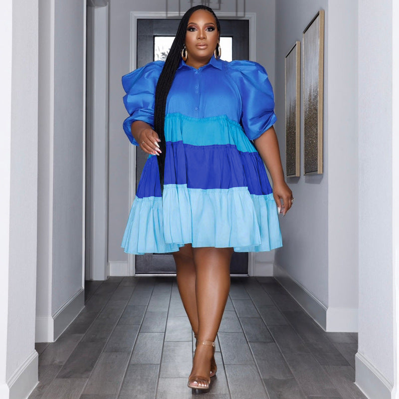 Block Em' Dress Plus Size