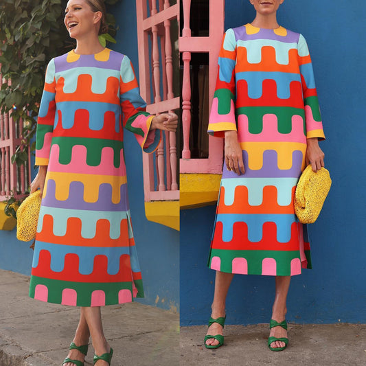 Color Blocked Dress