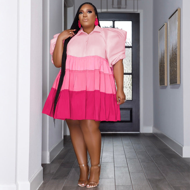 Block Em' Dress Plus Size