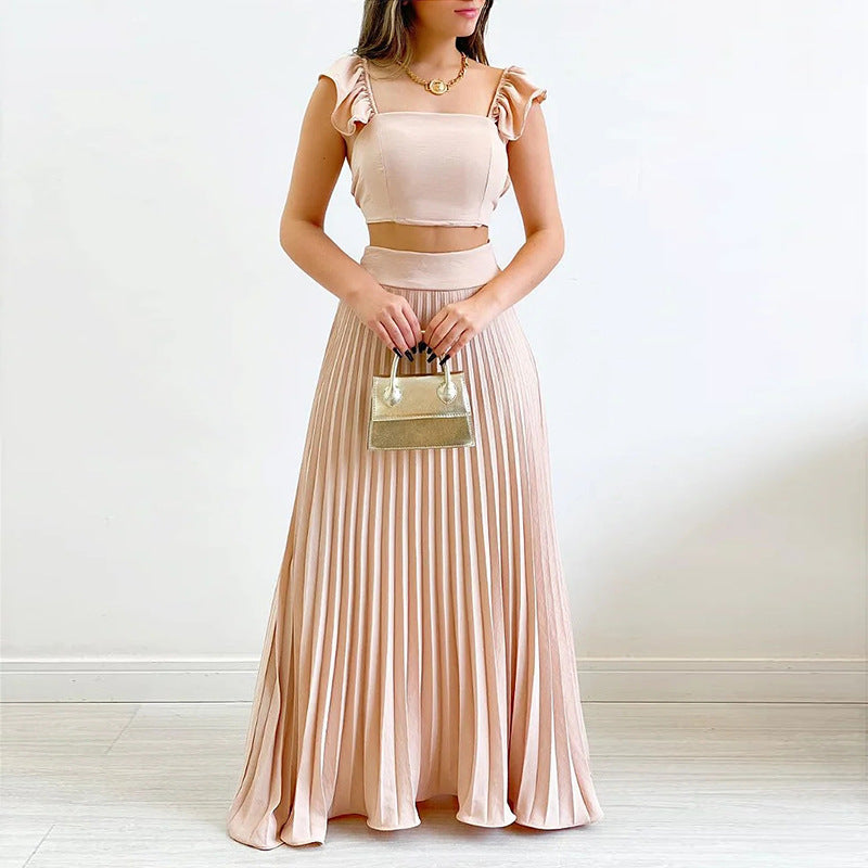 Prissy Pleats Skirt Set