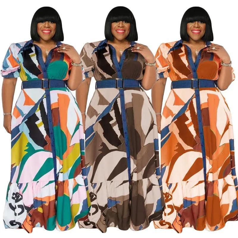 Swing into It Maxi Plus Size Dress